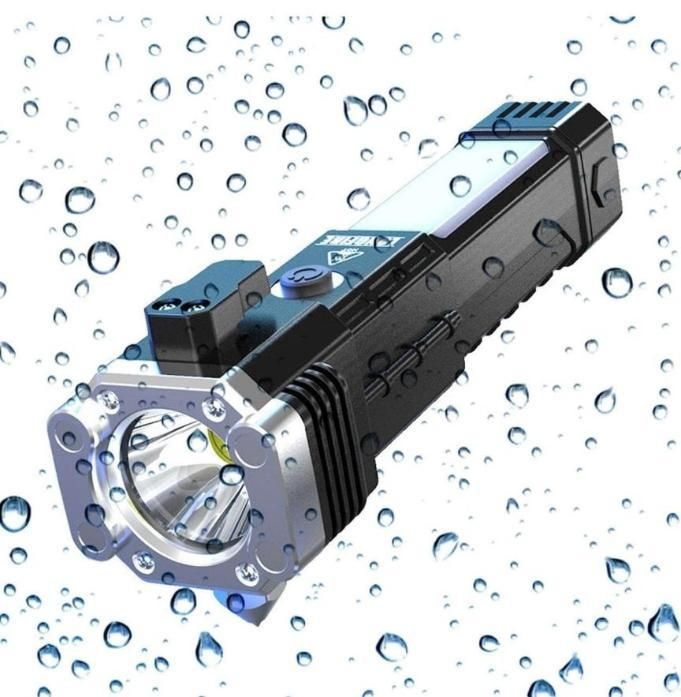 Rechargeable LED Flashlight with Power Bank Torch